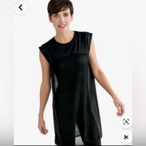 Ruby Ribbon Black Limited Edition Nothing But Net Cool Mesh Soft 2 Piece Tunic L